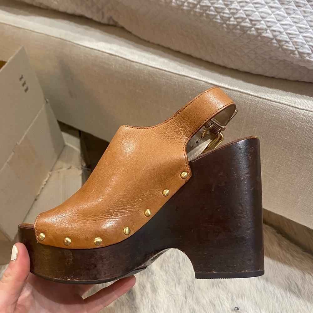 Michael Kors Wooden Platform Wedge